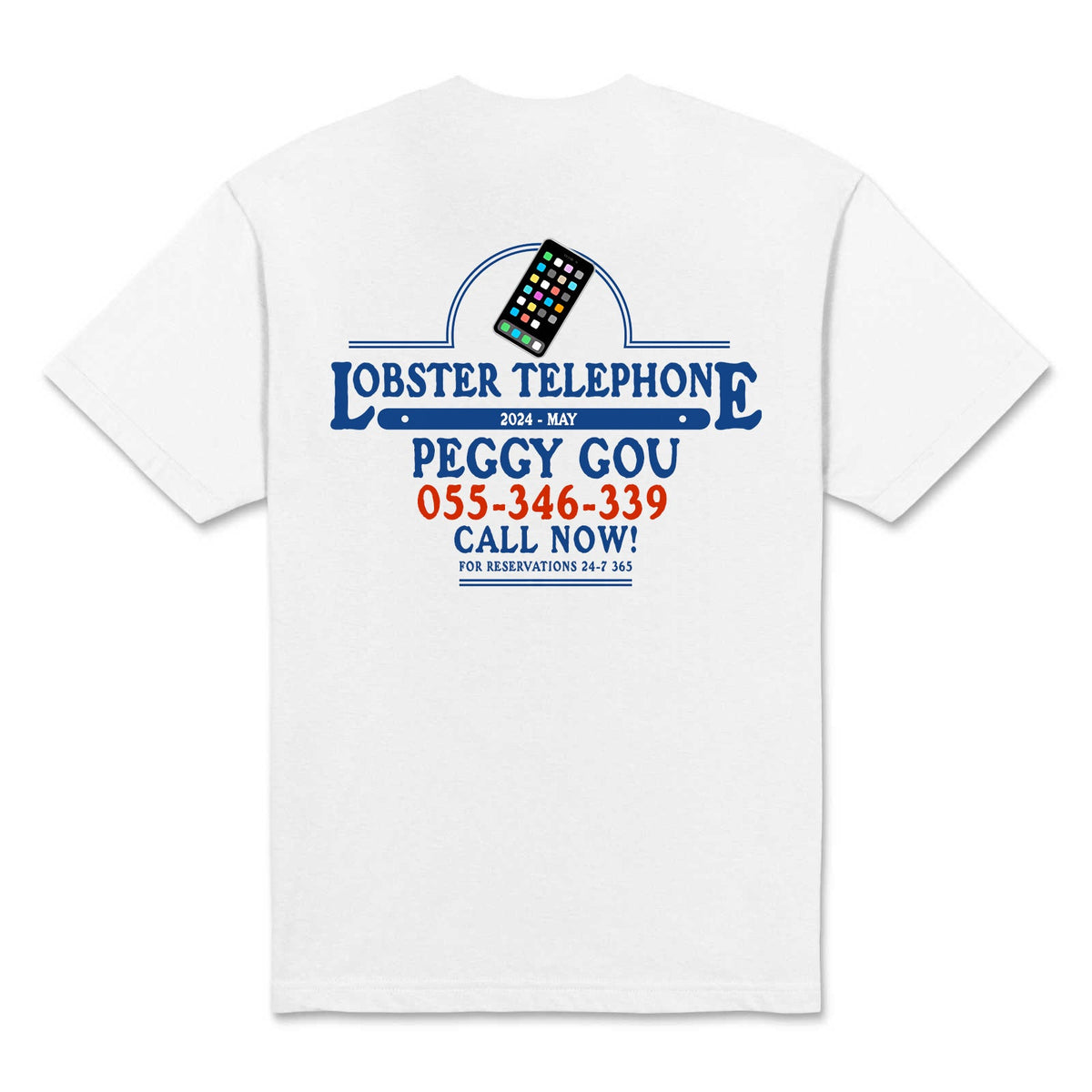 Blue Lobster Telephone TShirt – PEGGY GOODS