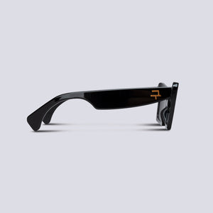 'PG01' - BLACK FRAME WITH DARK GREY LENS