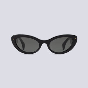 'PG02' - BLACK FRAME WITH DARK GREY LENS