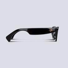 Load image into Gallery viewer, &#39;PG02&#39; - BLACK FRAME WITH DARK GREY LENS