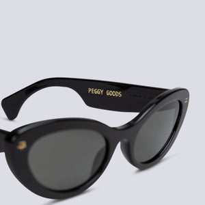 'PG02' - BLACK FRAME WITH DARK GREY LENS