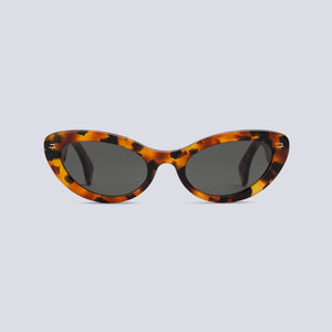 'PG02' - HAVANA FRAME WITH DARK GREY LENS