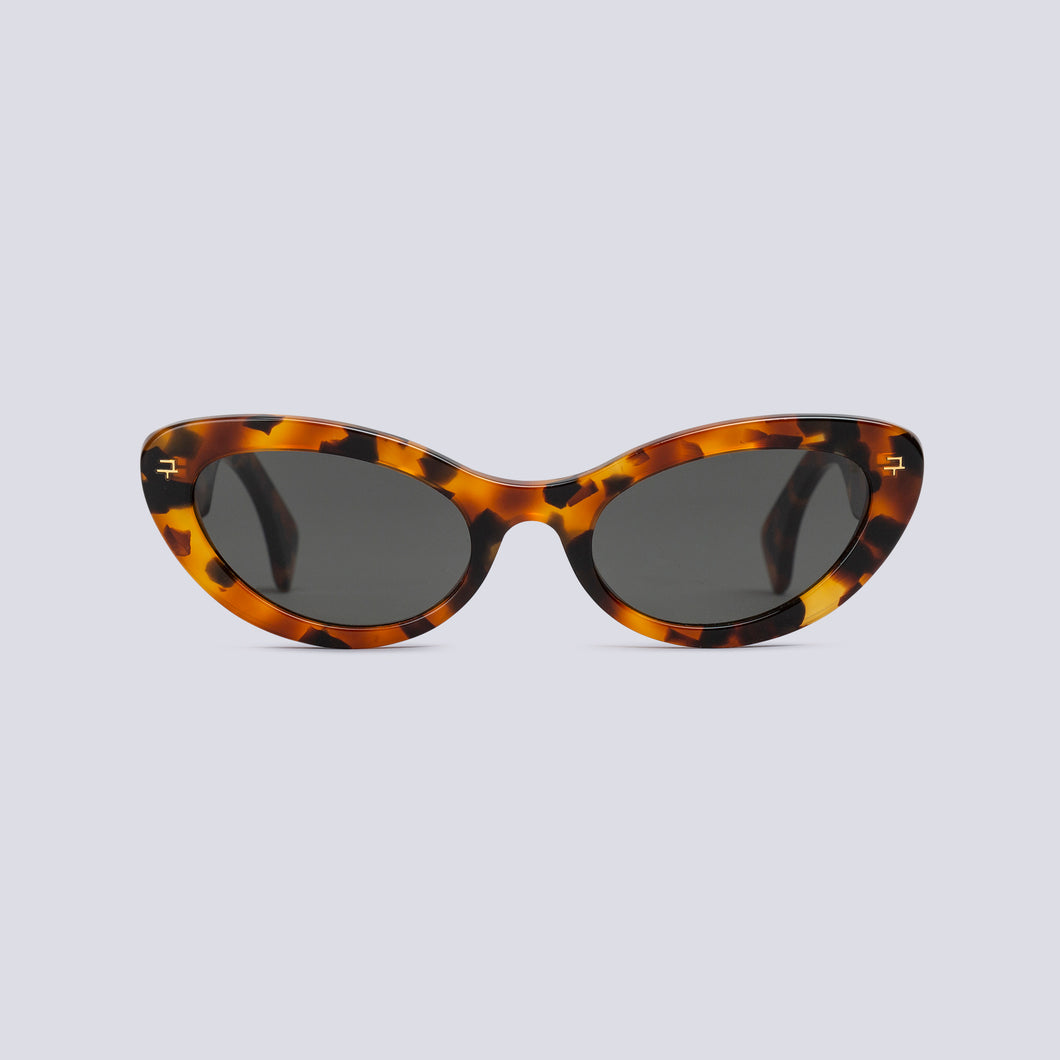 'PG02' - HAVANA FRAME WITH DARK GREY LENS