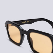 Load image into Gallery viewer, &#39;PG04&#39; - BLACK FRAME WITH ORANGE LENS